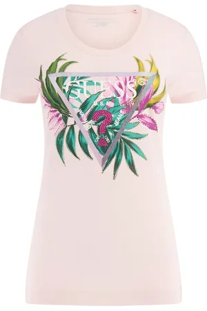 Guess Vrouwen t-shirt met driehoekige bladeren