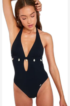 Banana Moon Dames zwempak uit 1 stuk Shellina Black