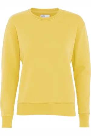 Colorful Standard Damestrui met Ronde Hals Classic Organic Lemon Yellow