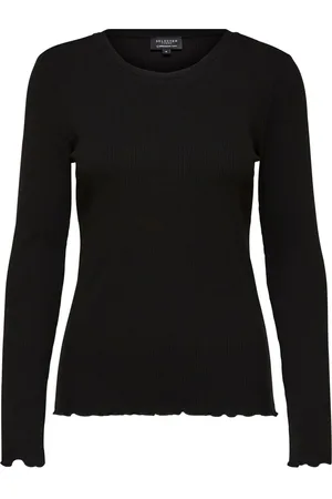 SELECTED Dames-T-shirt met lange mouwen Anna