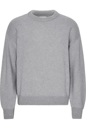 Colorful Standard Trui met oversized ronde hals Heather Grey