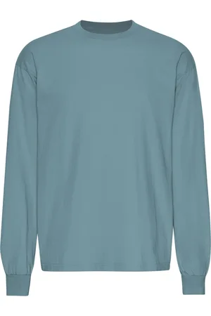 Colorful Standard T-shirt met oversized lange mouwen Organic Stone Blue