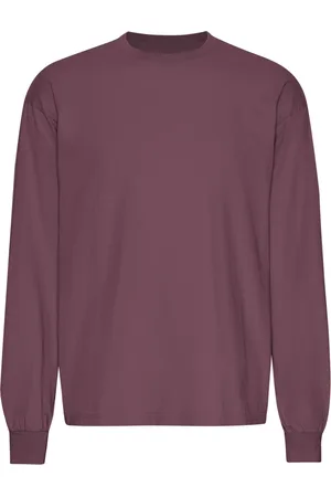 Colorful Standard T-shirt met oversized lange mouwen Organic Dusty Plum