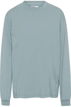 Colorful Standard T-shirt met lange mouwen Organic oversized steel blue
