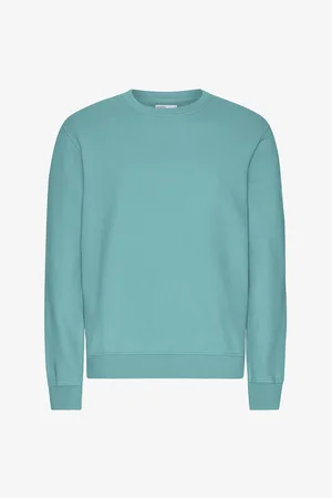 Colorful Standard Trui met ronde hals Classic Teal Blue