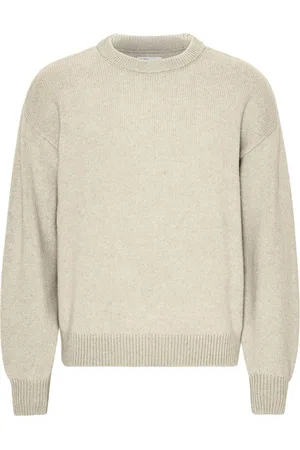 Colorful Standard Trui met oversized ronde hals Ivory White