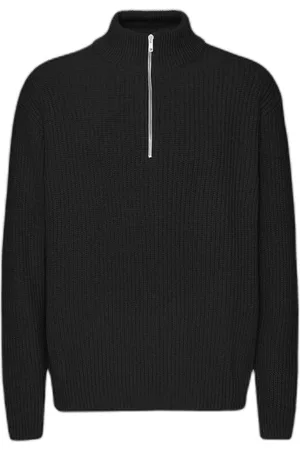 Colorful Standard Trui met ritssluiting van wol Merino