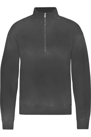 Colorful Standard 1/4 rits sweater Organic Faded Black