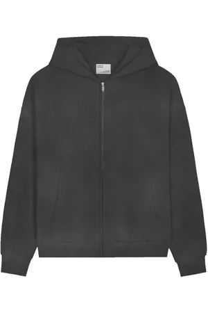 Colorful Standard Oversized zip-up hoodie Organic faded black