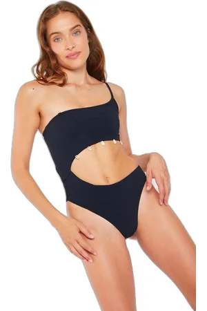 Banana Moon Dames zwempak uit 1 stuk Fenta Blacksand
