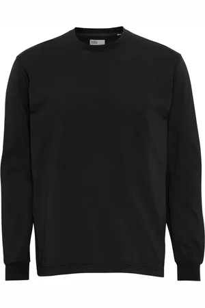 Colorful Standard T-shirt met lange mouwen Organic oversized deep black