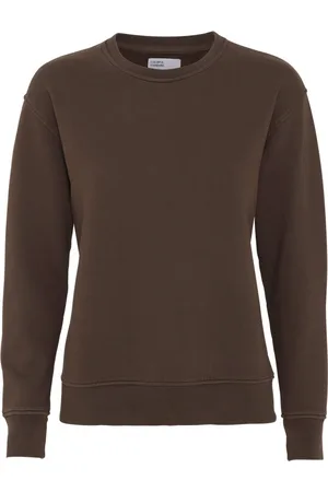 Colorful Standard Damestrui met Ronde Hals Classic Organic coffee brown