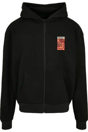 Mister Tee Oversized zip-up hoodie Puffer Peace Heavy