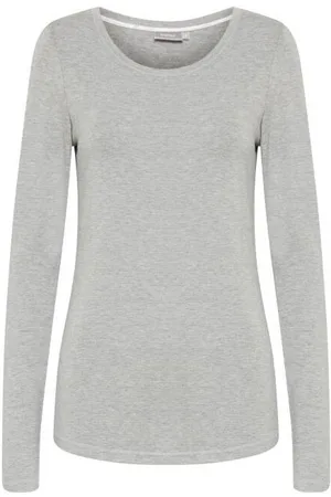 FRANSA Dames-T-shirt met lange mouwen Kasic 1