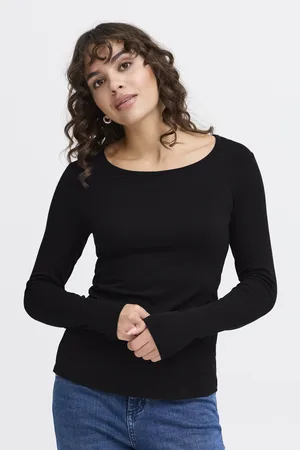 FRANSA Dames-T-shirt met lange mouwen Kasic 1