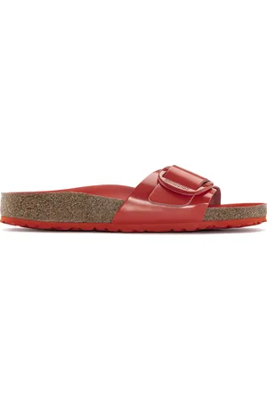 Birkenstock DamesSandalen Madrid Big Buckle Natural Leather Patent