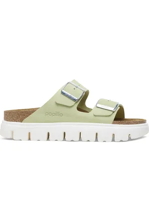 Birkenstock Dames muiltjes Arizona Platform Suede Leather