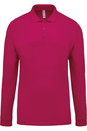 Kariban Polo met lange mouwen Piqué