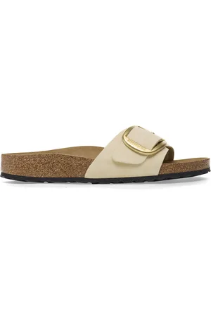 Birkenstock Dames muiltjes Madrid Big Buckle Nubuck Leather