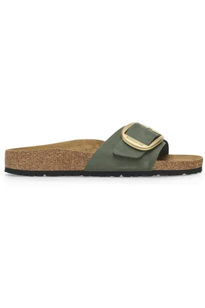 Birkenstock Damessandalen Madrid Big Buckle Nubuck Leather