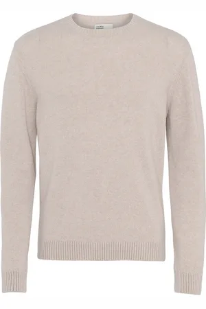 Colorful Standard Wollen trui met ronde hals Classic Merino ivory white