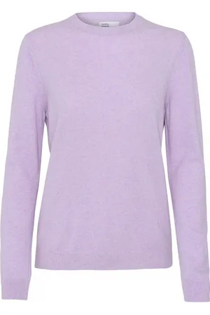 Colorful Standard Damestrui met Ronde Hals in wol Light Merino Soft Lavender
