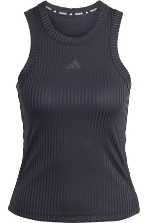 adidas Geribde tanktop voor dames Tonal 3-Stripes