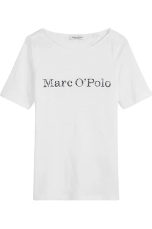 Marc O’ Polo T-shirt met logo aan de binnenkant op de borst voor vrouwen