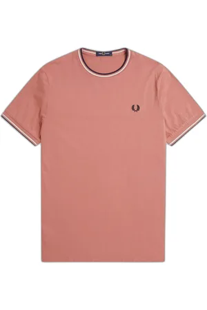 Fred Perry T-shirt met dubbele biezen