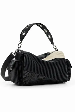 Desigual Medium gestructureerde schoudertas voor dames Patchwork