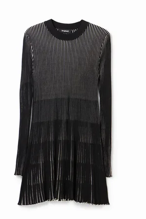 Desigual Korte jurk van geribde stof voor dames