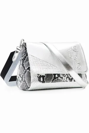 Desigual Dames schoudertas medium metallic Patchwork