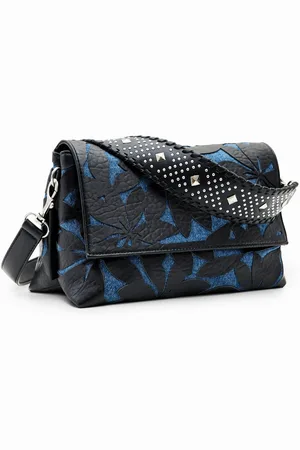 Desigual Medium schoudertas met bloemen in reliëf