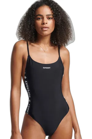 Superdry Dames zwempak uit 1 stuk Essential Tape