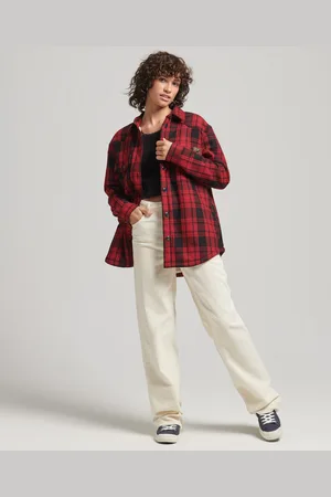 Superdry Overhemd van flanel en wol voor dames