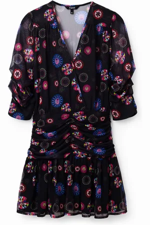 Desigual Gedrapeerde korte damesjurk M. Christian Lacroix