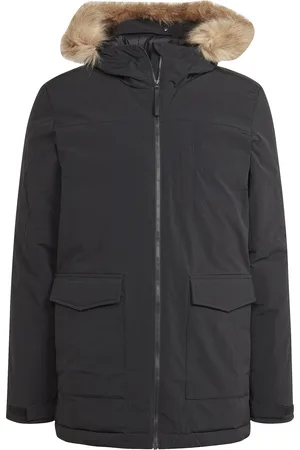 adidas Parka met capuchon en nepbont