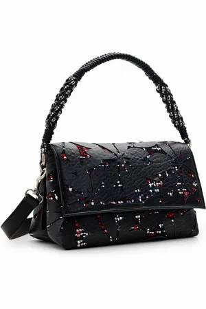 Desigual Medium schoudertas met bloemen in reliëf