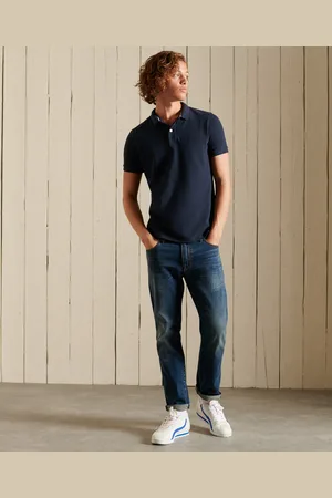 Superdry Klassieke piqué polo van biologisch katoen