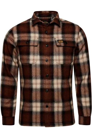 Superdry Overhemd Wool Miller
