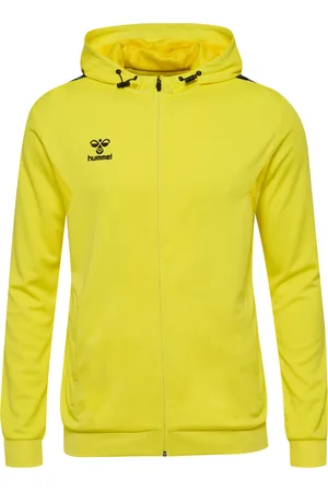 Hummel Hooded polyester trainingsjack met rits Authentic