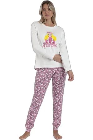 Barbie Dames pyjama met lange mouwen Chic