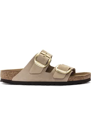 Birkenstock Dames muiltjes Arizona Big Buckle Nubuck Leather