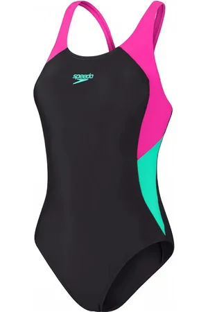 Speedo Dames zwempak uit 1 stuk Eco Colourblock Splice Muscleb