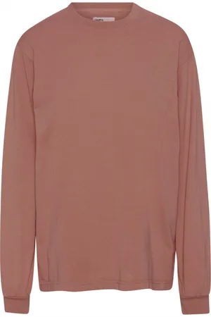 Colorful Standard T-shirt met lange mouwen Organic oversized rosewood mist