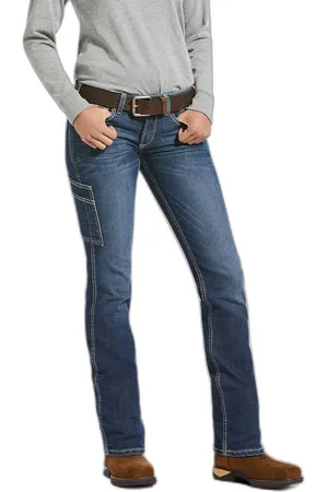 Ariat Rechte jeans voor dames Rebar DuraStretch Riveter