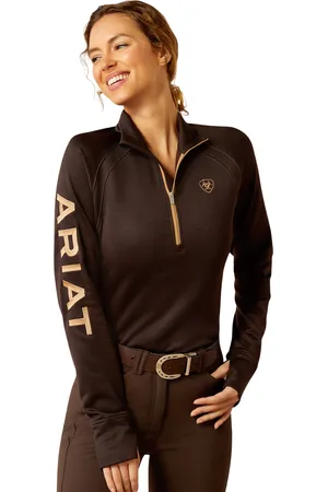 Ariat Dames sweat met 1/2 rits voor paardrijden Tek Team