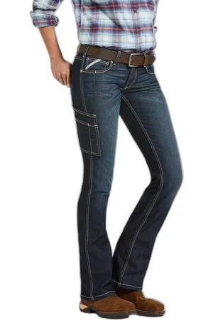 Ariat Damesjeans met half wijduitlopende pijpen Rebar DuraStretch