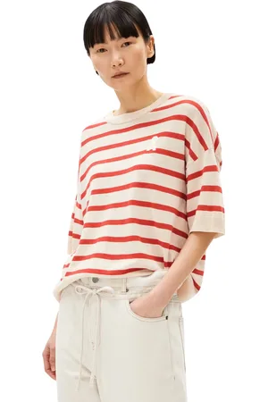 Armedangels Gestreept dames-T-shirt Lizaa Lino