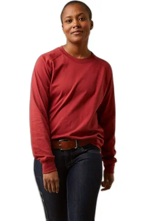 Ariat Katoenen grafisch T-shirt met lange mouwen voor dames Rebar